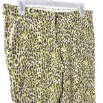 J.Crew green/brown leopard print cafe capri pants size 4 Photo 2