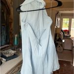 Showpo Light Blue Open back Mini Dress Photo 2