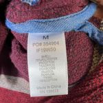 Idyllwind Striped Knit Shacket Womens M Red Gray Coastal Cowgirl Boho Western Photo 6