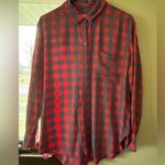 Treasure & Bond  Boyfriend Plaid Button Down Size L Photo 3