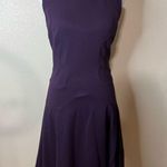 Diane Von Furstenberg Diane von Furstenburg purple textured panel sleeveless a-line dress 6 Photo 0