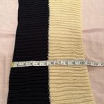 NWOT black and cream knit infinity scarf dress up any outfit while keeping warm Photo 4