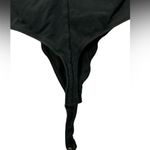 Everlane  Women's Thong Cut The Long-Sleeve V-Neck Bodysuit Black Medium Photo 3