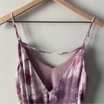 Lulus Sparkling Summer Purple Floral Lurex Maxi Dress Tie Waist Side Slits Lined Photo 8