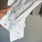 Naadam Gauze Mixed Media Cardigan XS Gray Photo 9