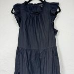 J.Crew Black Boho Tiered Maxi Dress Womens M Fall Peasant Classic Cotton Cottage Photo 3