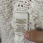 Free People  Songbird Chunky Knit Popcorn Boucle Slouchy Sweater Cream Small Photo 6