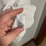 Loft  Textured White Blouse with Ruffle Detail Photo 4