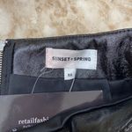 Sunset & Spring Black Patent bow mini skirt. Size XS nwt Photo 7