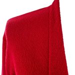 Eileen Fisher Cranberry Red Washable Wool Crepe Cardigan Sweater Size Medium Photo 2