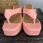 l*space L* Pink Platform Wedge Thong Shoes 8 Photo 1