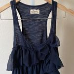 Hollister  cute navy bow ruffle racer back tank Photo 0