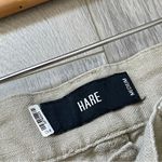 Hare Linen Pants straight leg womens Beige (medium) minimalist casual breathable Photo 1
