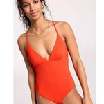 CALIA Women's Swim Triangle Strappy Back One Piece 12 Fresh Red NWT Photo 0