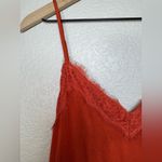 Nordstrom  BP Satin Lace Camisole Small in Rust / Red Persimmon NEW $39 Photo 6