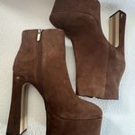 Sam Edelman Eli Toasted Coconut Closed toe Suede Platform Ankle Dress Boots 9M Photo 9