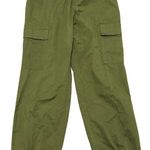 Urban Outfitters  green cargo parachute pants size medium Photo 0