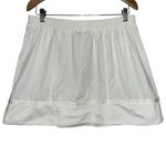Wimbledon Vintage Womens Size L White Embroidered Logo Cotton Blend Tennis Skirt Size L Photo 1