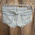 American Eagle  Outfitters Light Wash Lace Embroidered Stretch Frayed Shorts 6 Photo 1