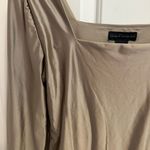 House of Harlow 1960 Bodysuit Square Neck Long Sleeve Gold Size M Photo 4