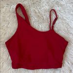CARBON38 One Shoulder Convertible Bra Top in Melt Tomato Red Photo 2