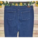 Lands' End Mid Rise Trouser Jeans Women Plus Size 18 Blue Stretch Denim 40X30 Photo 5