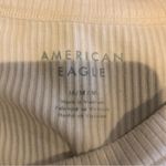 American Eagle Tan Happy Hour Ribbed T-shirt Short Sleeve size medium Photo 4