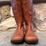 Teva Women's Afton Boot Tall Cognac Brown Leather Riding Boot Winter Snow Photo 3