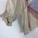 Free People  Prairie Days 3/4th Sleeve Boho Blouse Photo 10