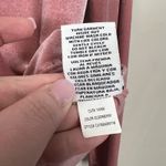 Celebrity Pink Velvet Bodysuit Women XXL Soft Glam V-Neck Ruffle Sleeve Romantic Photo 5