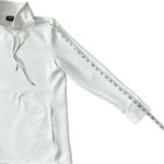Jones New York  Signature White w/ Ribbed Detail Funnel Neck Pullover Size Small Photo 6