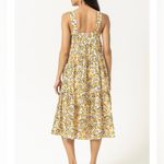 Lilla P Floral Maxi Dress in Yellow and Black Photo 1