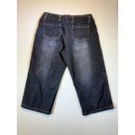 Bay Studio Khakis Women's Size 12 Cropped Jeans Dark Wash Denim Black Photo 1