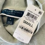 Karen Scott Sport Small Fleece Turtleneck Sweatshirt Long Sleeve Green Heather Photo 5