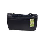 Badgley Mischka  Navy Quilted Studded Crossbody Bag Pearls Chain Strap Photo 3