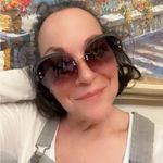 Large ROUND Frame Oversized Sunglasses Embellished with Glitter Trim Photo 2