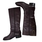 Ralph Lauren Lauren Women's Tall Riding Boots Size 6.5 B Brown Leather Monica Photo 6