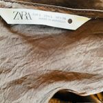 ZARA  WRINKLED SATIN EFFECT DRESS ZW COLLECTION - Large Photo 6