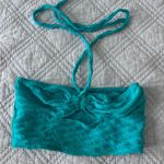 SheIn Turquoise Textured Bandeau Top Photo 1