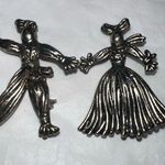 Vintage Rag Doll Scatter Pins Silver Tone Silver Photo 0