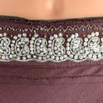 Vintage Dimri Purple Ruffle Tiered Rhinestone Peasant Boho Midi A Photo 4