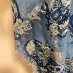 Olsenboye Womens Infinity Scarf Blue Skull Skulls Print 33x48 One Small Hole Photo 4