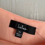 Lulus Cut and Run Peach Ruched Cutout Asymmetrical Bodycon Mini Dress Photo 9