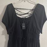 Torrid Black Cap Sleeve Smocked Blouse Photo 6