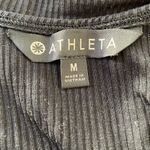Athleta  Black Ribbed Scoop Neck Tank Top Women’s M Photo 2