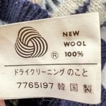 Vtg. Richmond 100% Wool Blue Gray Snowflake Pattern Sweater Womens Large Classic Photo 5