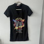 Graphic Black “Live Fast American Classic” Tee Dress Size M Photo 1