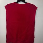 BiBi Patch Pocket Cap Sleeve Vibrant Pink Knit Sleeveless Top Size Medium Photo 4