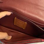 Coach  Foldover Chain Clutch with Floral Applique Crossbody Photo 13