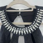 Teeze Me Y2K Whimsigoth Y2K Dress Sz 1 Pearls Collar Cutout Rhinestone Witchy Photo 9